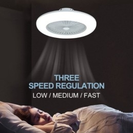 Háromfokozatú ventilátor mennyezeti világítás távirányítóval 3 sebességes