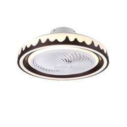 Kerek ventilátoros mennyezeti lámpatest 3 sebességes távirányítóval