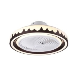 Kerek ventilátoros mennyezeti lámpatest 3 sebességes távirányítóval