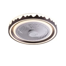 Kerek ventilátoros mennyezeti lámpatest 3 sebességes távirányítóval