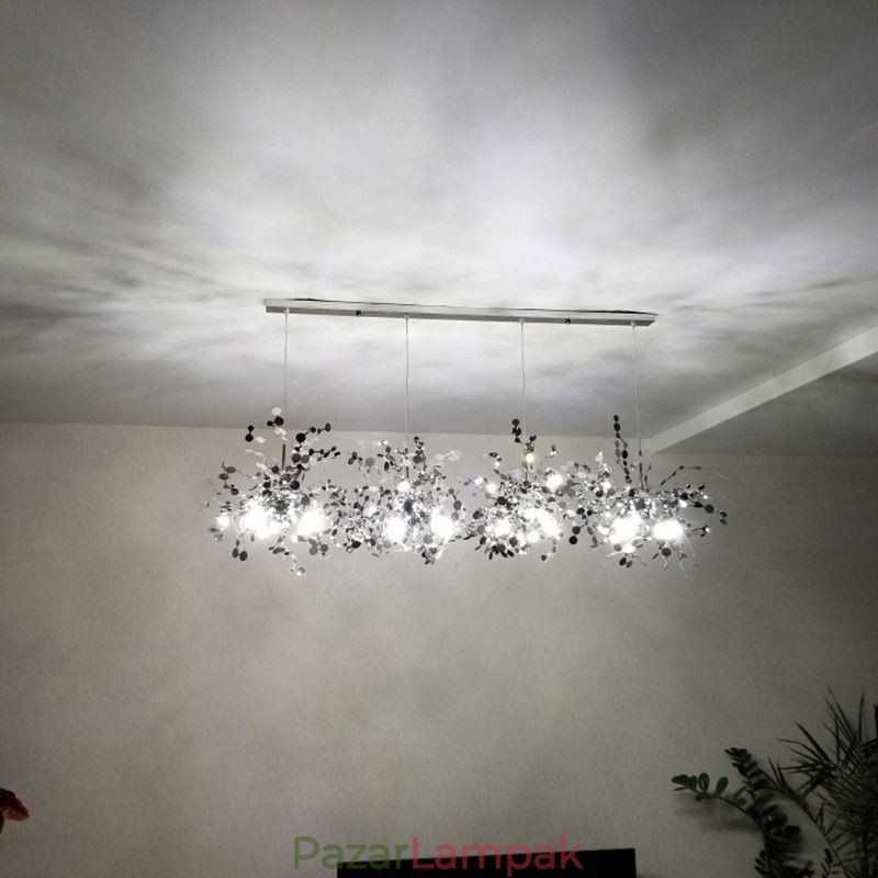 Modern minimalista csillár rozsdamentes acélból
