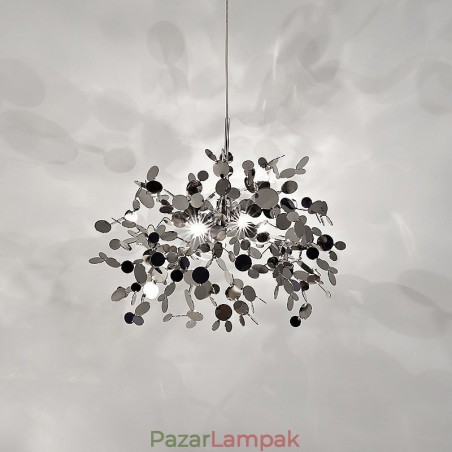 3 Lights Csillár Light Rozsdamentes acél függő mennyezeti lámpatest 3 Lights Csillár Light Rozsdamentes acél függő mennyezeti lámpatest
