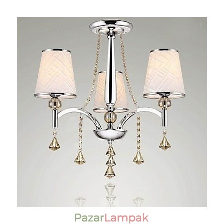 Modern modern kristály króm fém csillár Modern modern kristály króm fém csillár