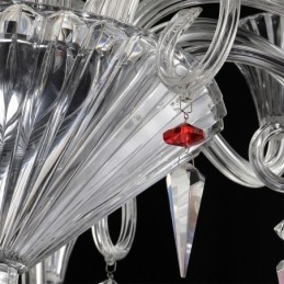 Európai kristálycsillár dekorációs mennyezeti lámpa 18 lámpával