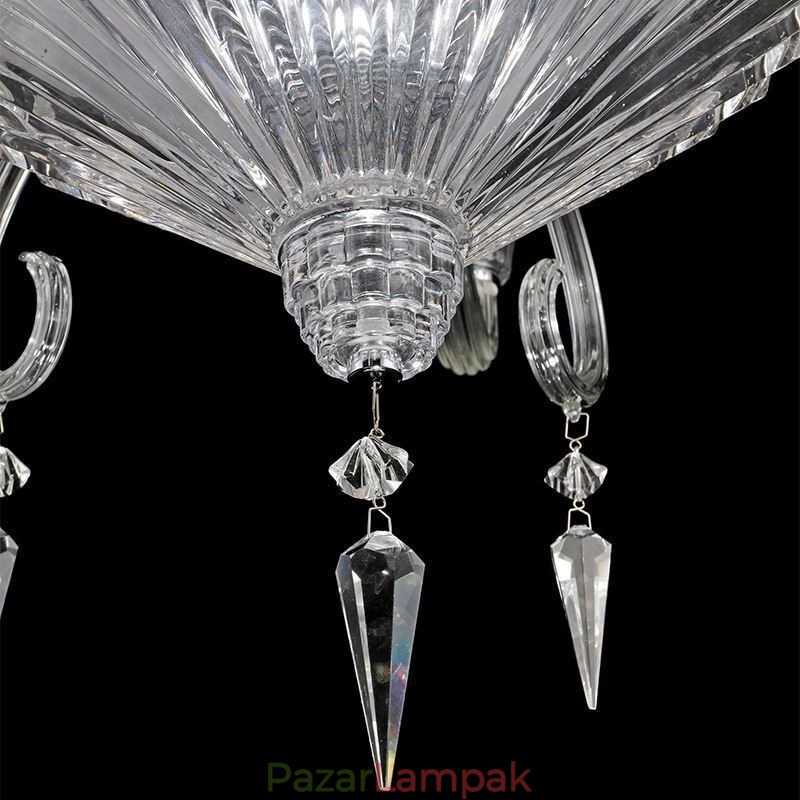 Európai kristálycsillár dekorációs mennyezeti lámpa 18 lámpával