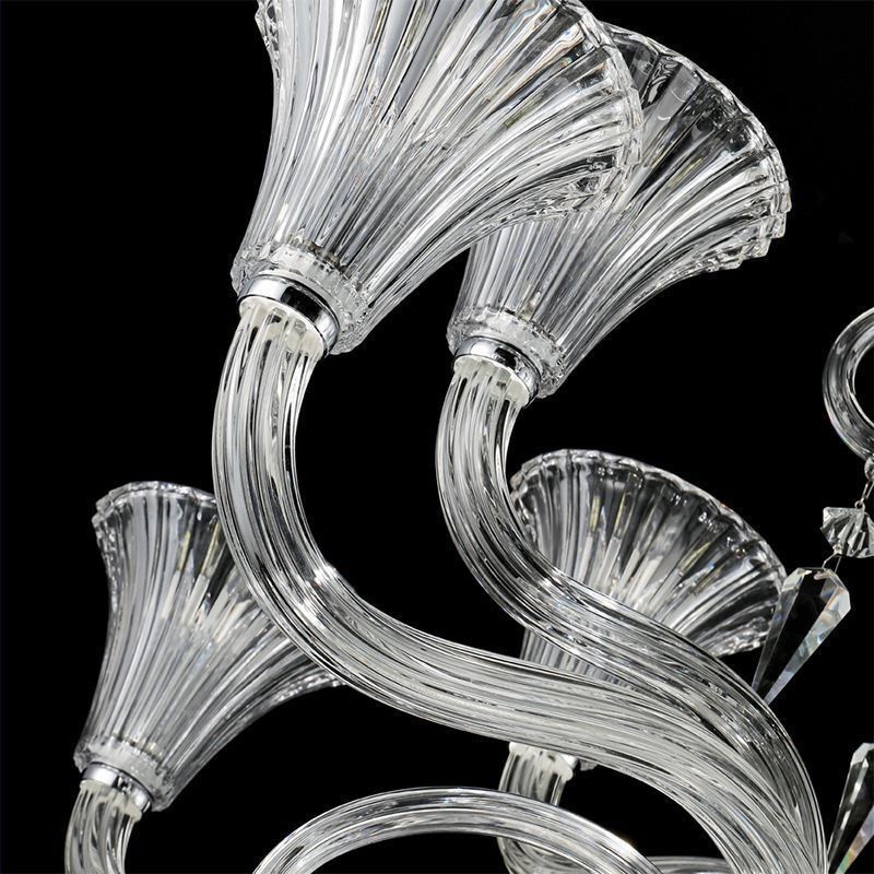 Európai kristálycsillár dekorációs mennyezeti lámpa 12 lámpával