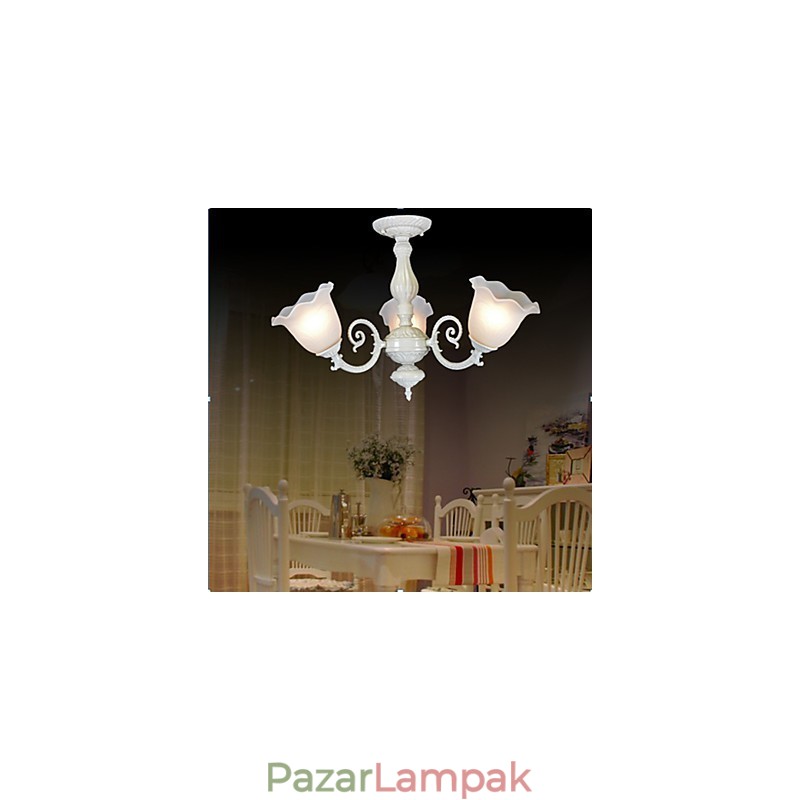 Falba szerelhető Three Lights White European Retro Classic