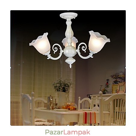 Falba szerelhető Three Lights White European Retro Classic