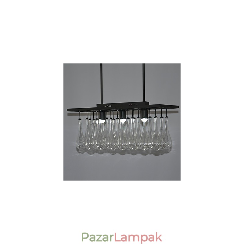 Modern kortárs kristályfestmény fémcsillár