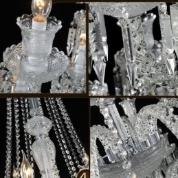 Európai kristálycsillár mennyezeti lámpa 48 lámpával