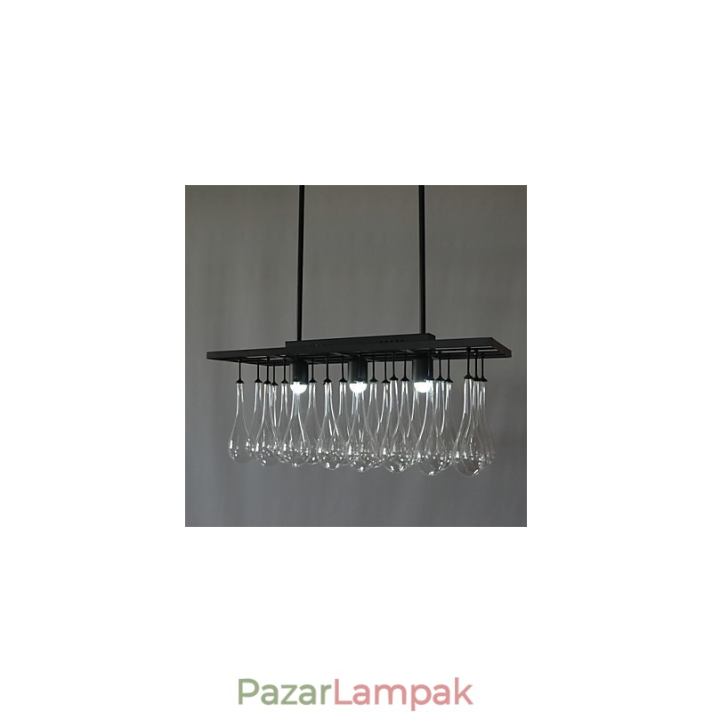 Modern kortárs kristályfestmény fémcsillár