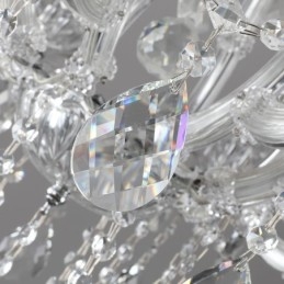 Európai kristálycsillár dekorációs mennyezeti lámpa 24 lámpával