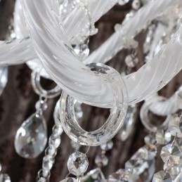 Európai kristálycsillár 32 fénnyel, luxus dekorációs mennyezeti lámpával