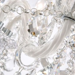 Európai kristálycsillár 32 fénnyel, luxus dekorációs mennyezeti lámpával