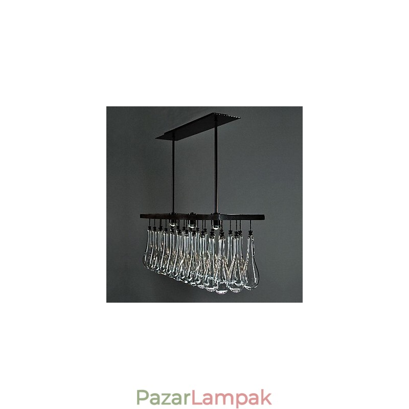 Modern kortárs kristályfestmény fémcsillár