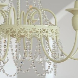 Nordic Crystal Chandelier Paint Craft Cream mennyezeti lámpa