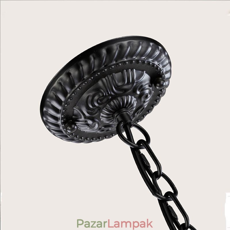 Rusztikus kovácsoltvas csillár 5 lámpa