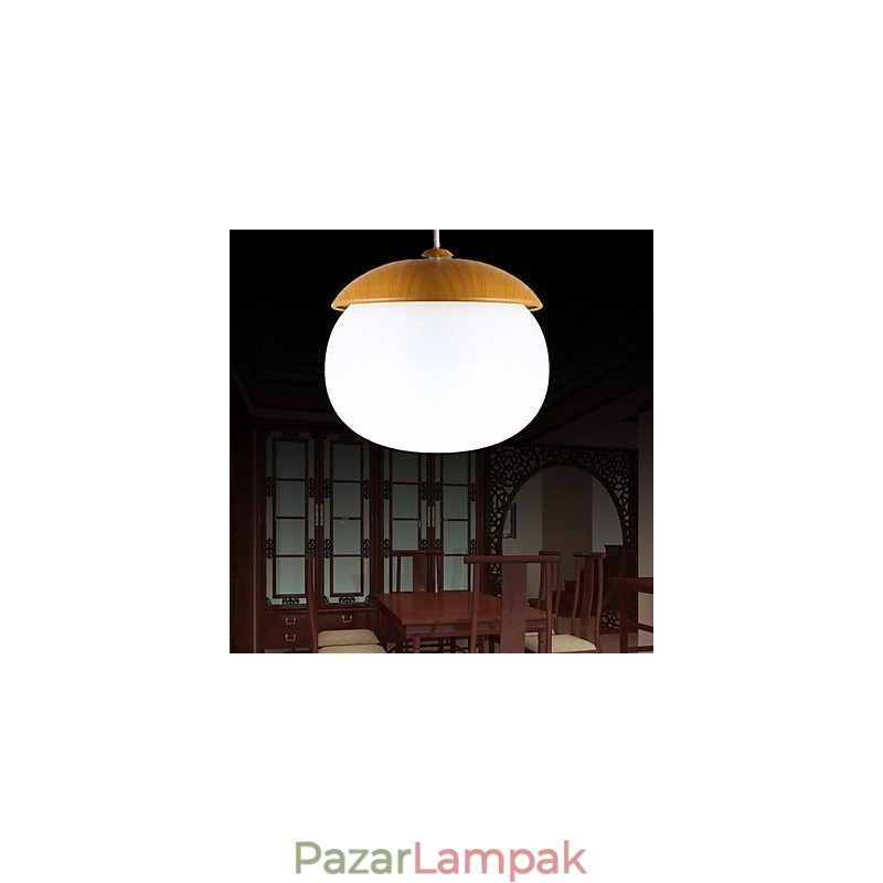 Modern, modern, mini stílusú fa bambusz csillár