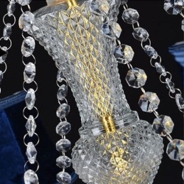 Európai kristálycsillár luxus medál Világoskék medál