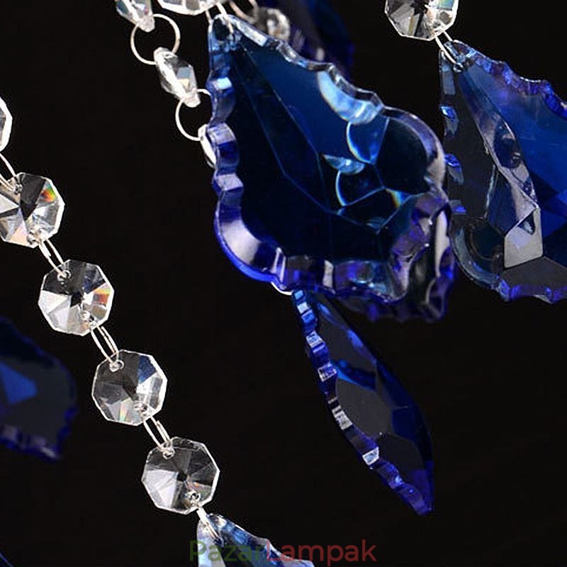 Európai kristálycsillár luxus medál Világoskék medál