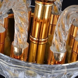 Európai kristálycsillár luxus medál Világoskék medál