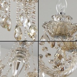 Crystal csillár konyak mennyezeti könnyű luxus európai