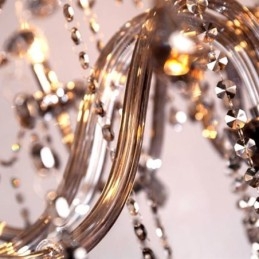 Elegáns kristálycsillár európai stílusú üveg függőlámpa