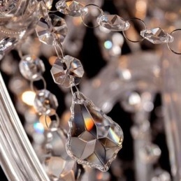 Nagy európai kristálycsillár átlátszó mennyezeti lámpa