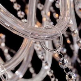 Nagy európai kristálycsillár átlátszó mennyezeti lámpa