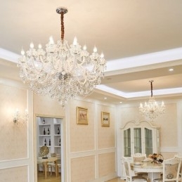 Luxus kristálycsillár európai elegáns függőlámpa
