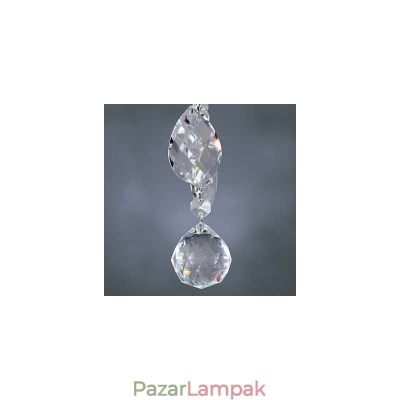 Elegáns kristálycsillár 6 lámpával