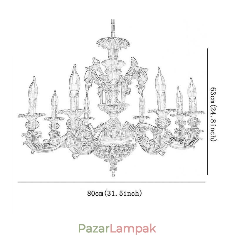 Crystal Chandelier Modern luxus mennyezeti lámpák Otthoni világítás Kreatív Lámpa világítás