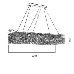 Európai kristálycsillár luxus dekorációs mennyezeti lámpa 12 lámpával