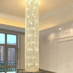 Luxus kristálycsillár, modern dekorációjú mennyezeti lámpa 36 lámpával