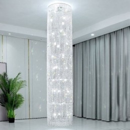 Luxus kristálycsillár, modern dekorációjú mennyezeti lámpa 36 lámpával