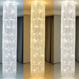 Luxus kristálycsillár, modern dekorációjú mennyezeti lámpa 36 lámpával