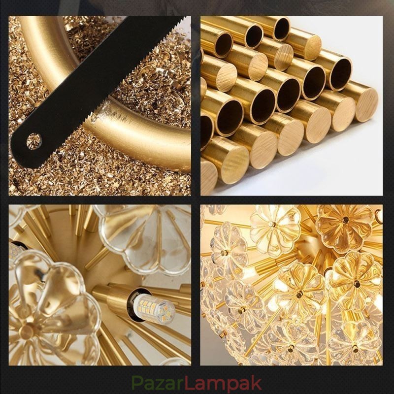 Félkör alakú, süllyesztett, modern, dekoratív, virág alakú mennyezeti lámpa