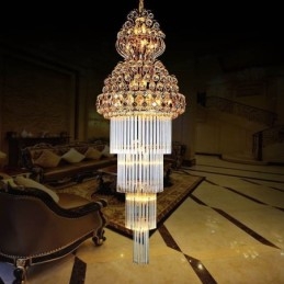 Retro Crystal Empire csillár luxus hosszú medál