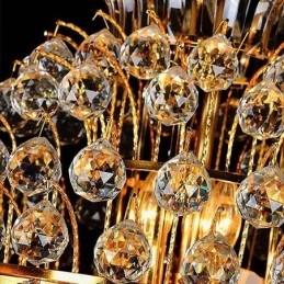 Retro Crystal Empire csillár luxus hosszú medál
