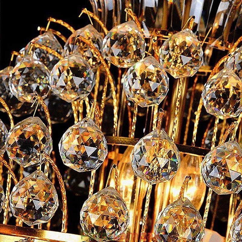 Retro Crystal Empire csillár luxus hosszú medál