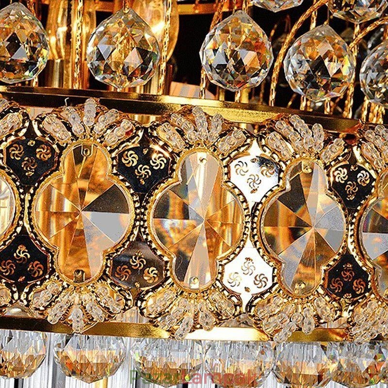 Retro Crystal Empire csillár luxus hosszú medál