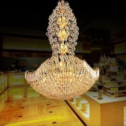 European Crystal Empire csillár nagy arany színű függőlámpa