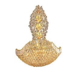 European Crystal Empire csillár nagy arany színű függőlámpa