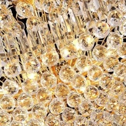 European Crystal Empire csillár nagy arany színű függőlámpa