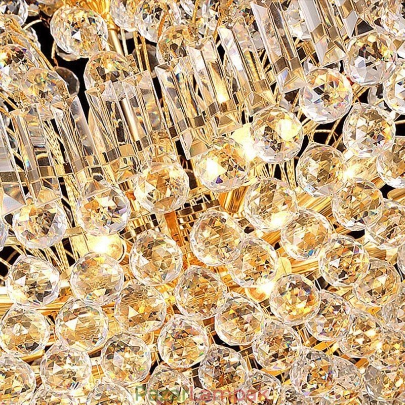 European Crystal Empire csillár nagy arany színű függőlámpa