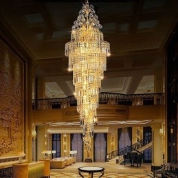 Elegáns Crystal Empire csillár európai luxus hosszú medál