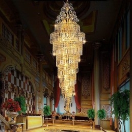 Elegáns Crystal Empire csillár európai luxus hosszú medál