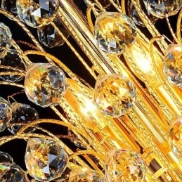 Elegáns Crystal Empire csillár európai luxus hosszú medál