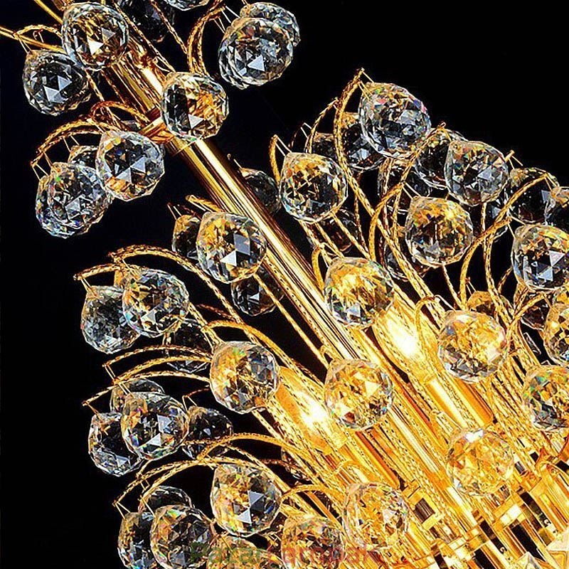 Elegáns Crystal Empire csillár európai luxus hosszú medál