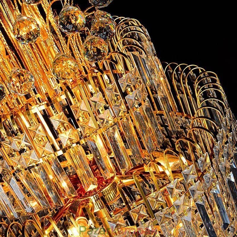Elegáns Crystal Empire csillár európai luxus hosszú medál